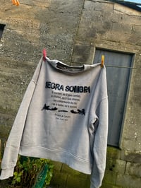 Image 1 of Suadoiro bordado a man. NEGRA SOMBRA GRIS. Varias tallas! Feita por encarga.