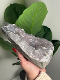Image 2 of XL SELF STANDING COTTON CANDY APOPHYLITE CUT BASE WITH STILBITE -INDIA- B