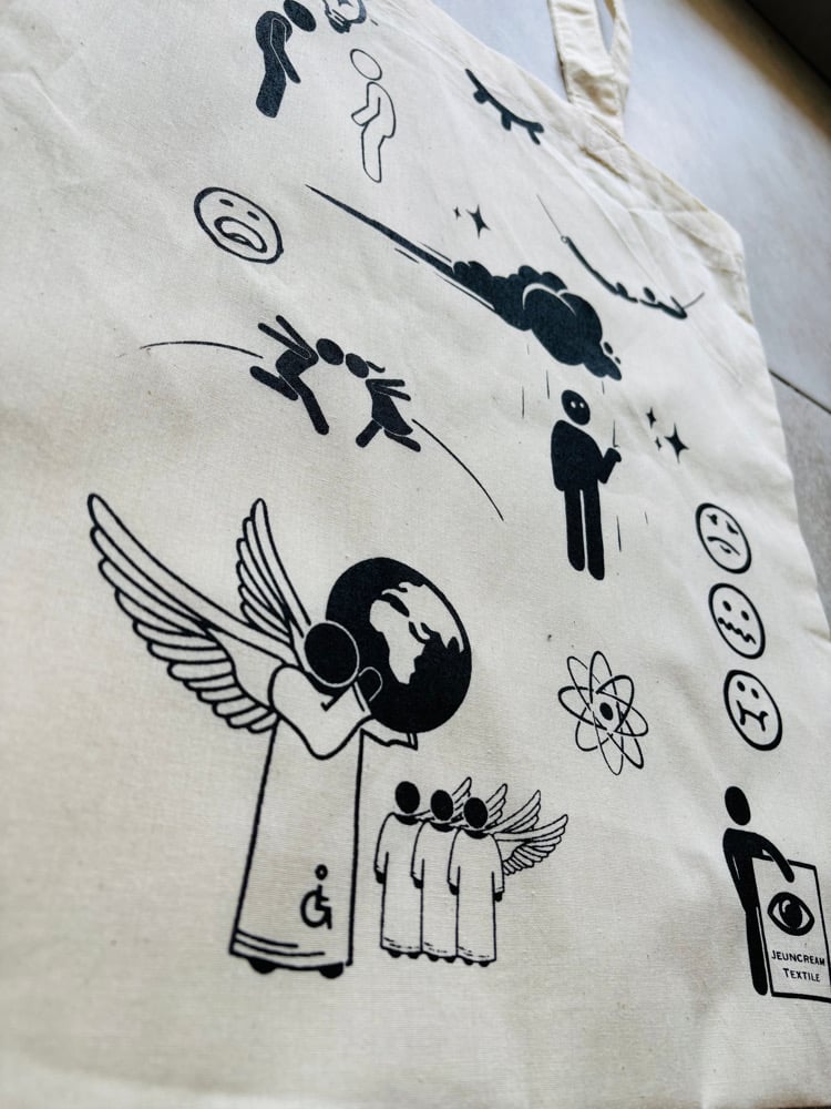 Image of Totebag Sérigraphié – Black Icône 