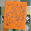 thinking about dogs print