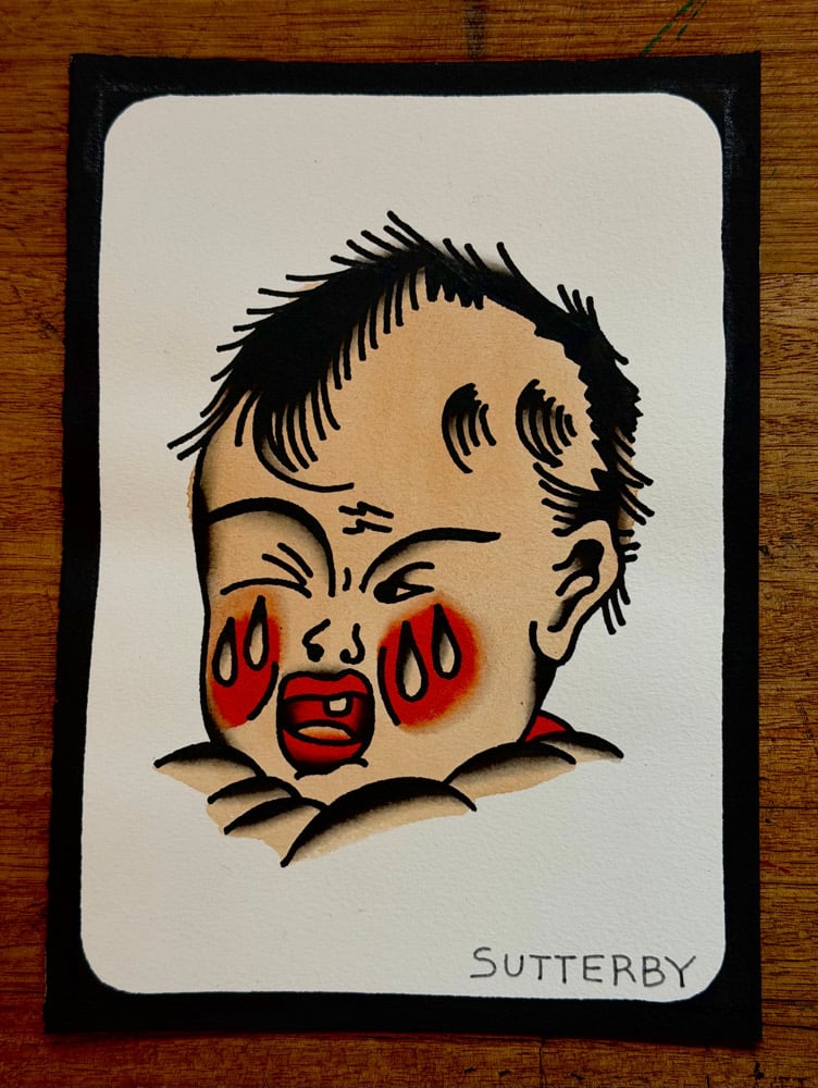 ‘FOLK’ painting #11 original A5