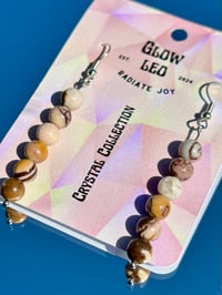 Image 2 of Brown Banded Agate Earrings
