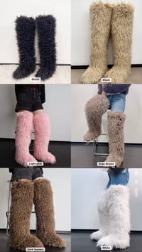 Thigh High Fur Boots