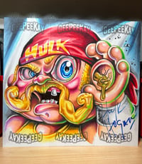 Image 1 of Hulk Hogan unofficial GPK puzzle sketch card print 