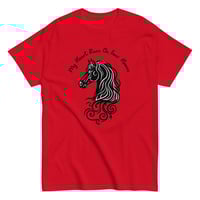 Image 2 of Unisex classic tee, My Heart Runs On Four Hooves Horse Tee