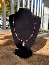 Image 3 of "Crimson Cameo" Necklace 