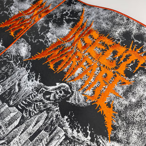 Image of *ORANGE* Insect Warfare - World Extermination Embroidery On Woven Back Patch