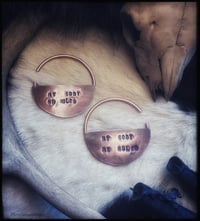 MY BODY MY RULES Large Earhangers
