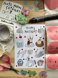 Image 2 of Happy birthday animal pals sticker sheet 