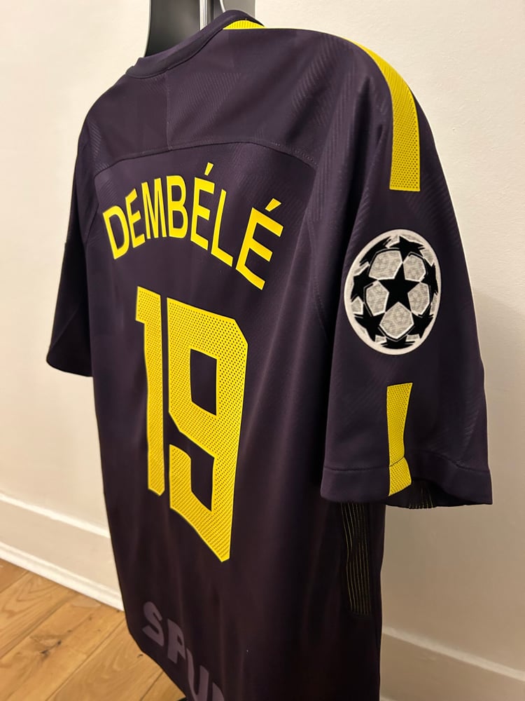 Image of Tottenham Hotspur “DEMBELE 19” 2017/18 Third Shirt + UCL patches (L)
