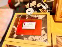Image 1 of Cow Hide Photo Frame