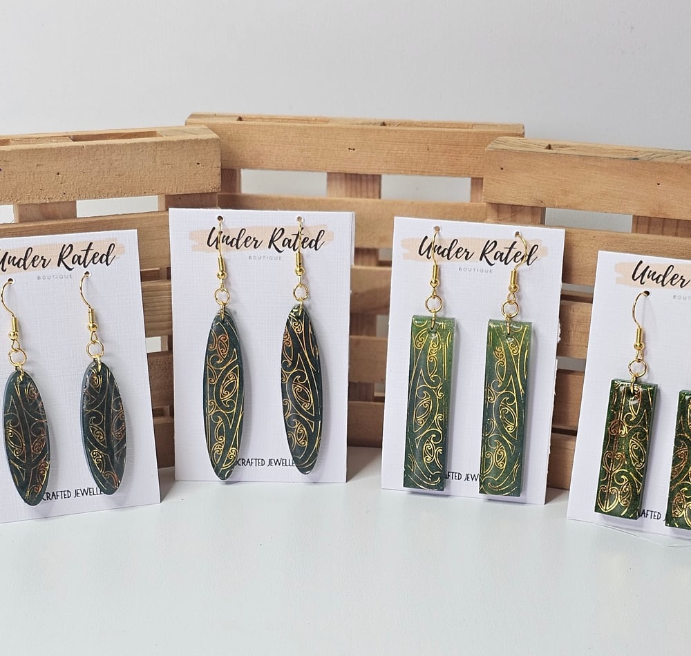 Image of Green Earring sets 