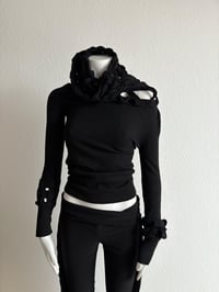 Image 3 of Grid Knit Sweater