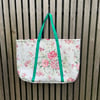 Faded Florals Quilted Tote