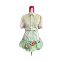 Image 1 of Pastel Patchwork Shirt Dress
