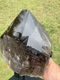 Image 12 of Large Natural Smoky Quartz On Display Stand #2032