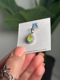 Image 3 of ETHIOPIAN OPAL PENDANT WITH CHAIN .925 STERLING SILVER B