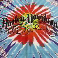 Image 2 of DEADSTOCK HARLEY DAVIDSON BANDANA TIEDYE 