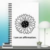 Spiral bound Affirmation Notebook