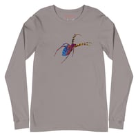 Image 12 of Long Sleeve Tee (Adult M/F) - Spider Rainbow Glow
