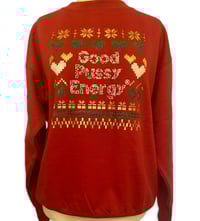 Image 2 of Ugly Xmas sweater, red, large, SAMPLE 
