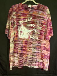 Image 1 of XL Scream Into The Void Tie Dye Shirt 
