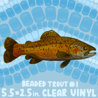 Image 2 of Beaded Trout Sticker