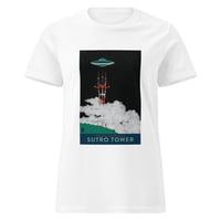 Image 2 of Sutro Tower UFO Women’s basic softstyle t-shirt