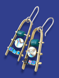 Image 1 of Abacus earrings- 3 tier