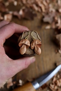 Image 2 of Penny Bun Mushroom~ Earrings 