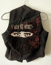 Image 3 of Siouxsie and the Banshees “hand-painted” Eye of Horus & Ra fitted vest
