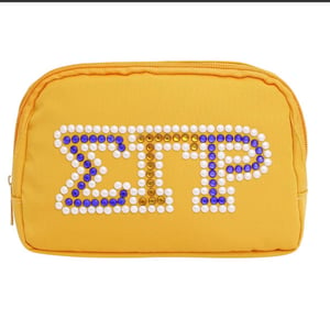 Image of Sgrho Sorority Yellow Canvas Crossbody Waist Bag