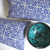 Image 1 of Moroccan Tile Slim Cushion