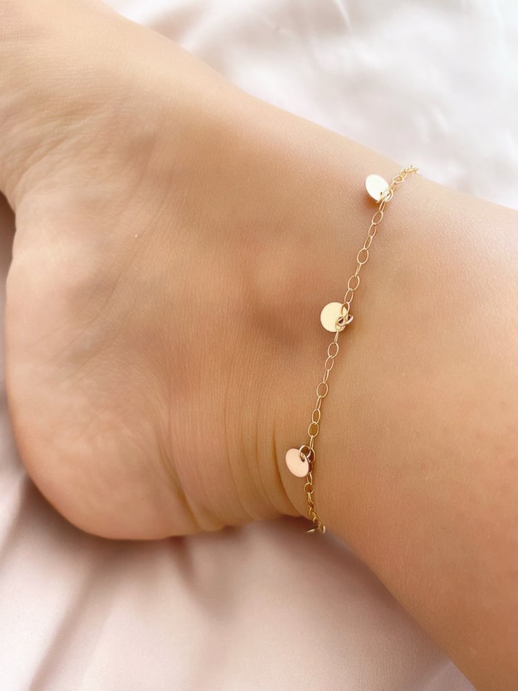 Image of Golden Delicates Joy anklet 