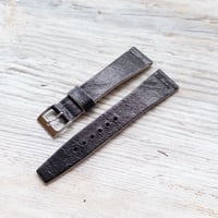 Image 3 of Corfam Style Chevre Strap In Black