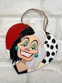 Image 1 of Cruella Painting - Heart Shape