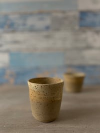 Image 5 of Set of 2 sandy planter cups.