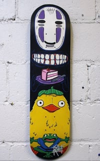 Image 1 of “Skateboarded away” original art skateboard deck