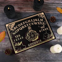 Image 3 of Wooden Divination Pendulum Board Engraved Magic Board Ouija Board Metaphysical Message Witch's Pendu