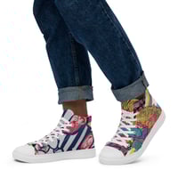 Image 3 of Art Chic Men’s high top canvas shoes