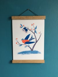 Image 1 of Winter Berries Risograph Print 