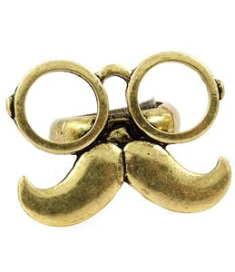 Image of Mustache & Glasses Ring