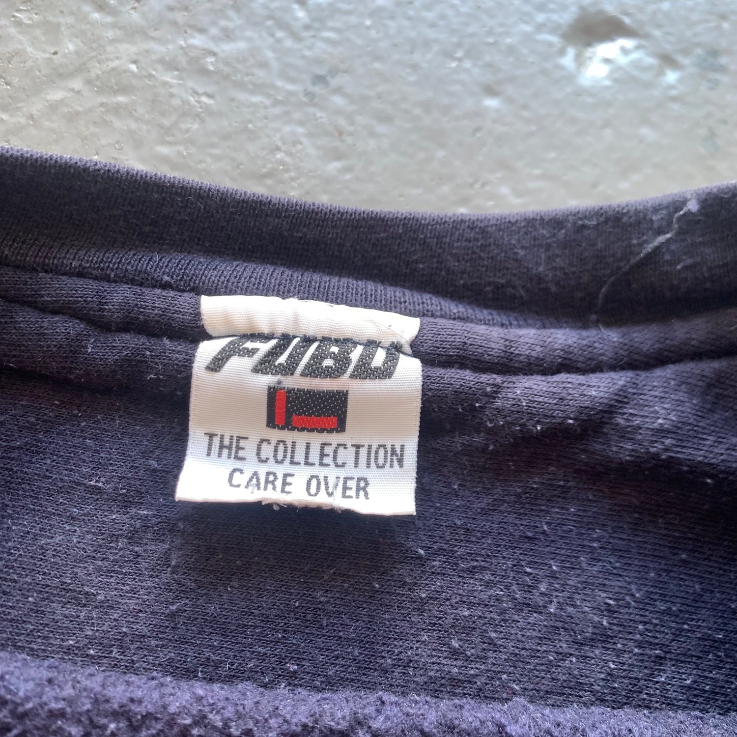 Image of Vintage 90s FUBU sweatshirt size large navy 