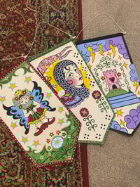 Image 1 of Hand painted wall hangings 