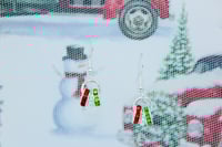 Image 2 of Holiday Rhinestone Wheel Earrings 🎄