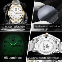 Image 5 of OLEVS Classic Bussiness Quartz Watch for Men Digital Dial Date Week Display Clock Luminous Waterproo