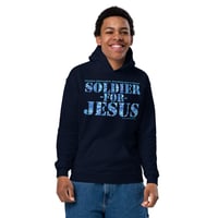 Image 10 of Soldier For Jesus ICE Youth heavy blend hoodie