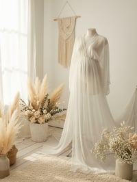 Image 3 of Photo props set - neutral dress for maternity photoshoot