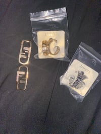Image 2 of Designer Alternative Studded Earrings