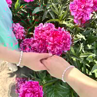 Image 5 of Aquamarine & Pearl Bracelet